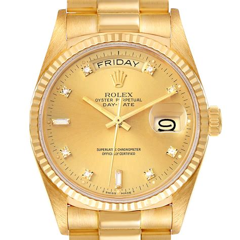 b date rolex gold|Rolex yellow gold date watch.